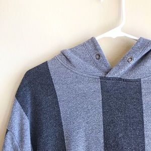 Women’s oversized Striped Hoodie Shirt